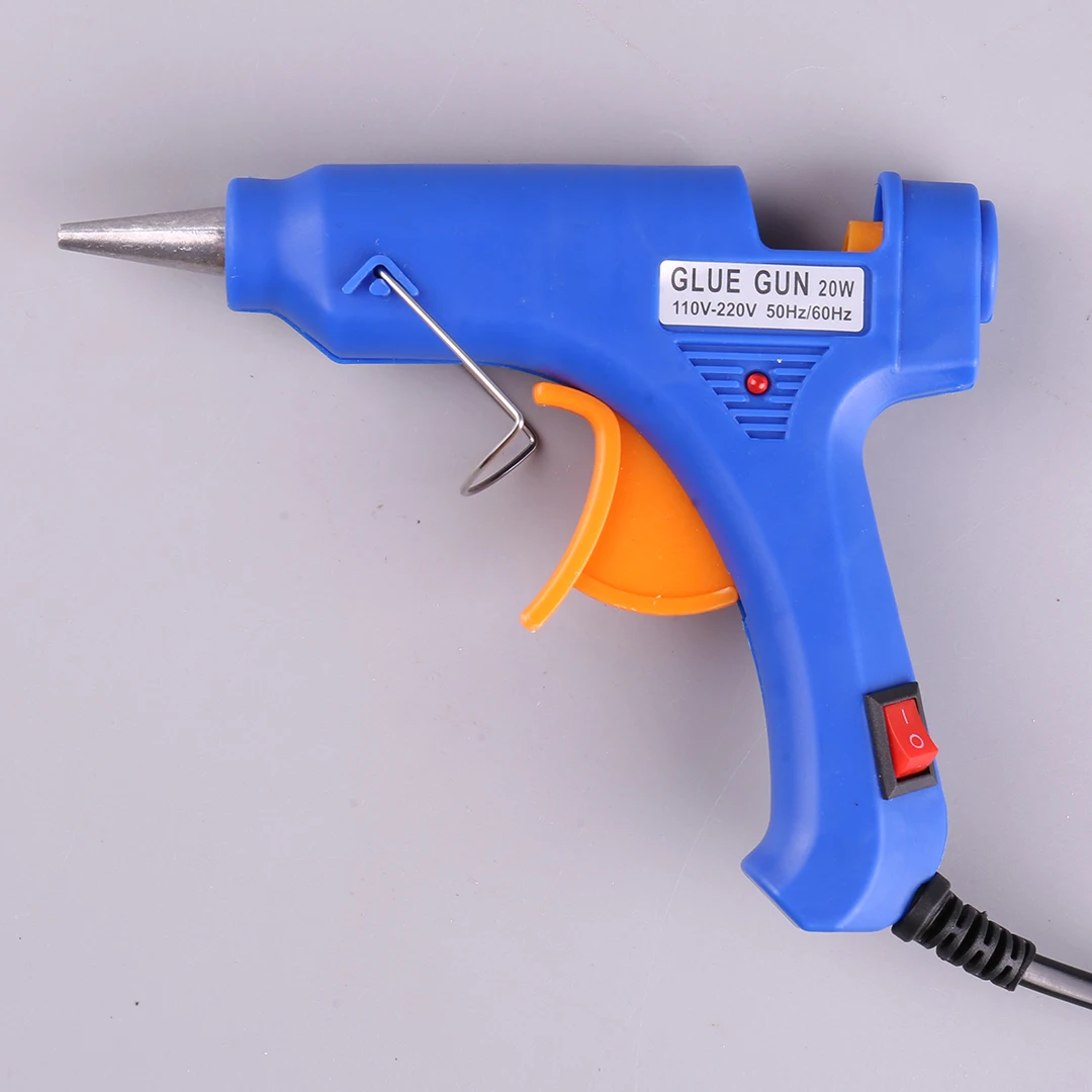 Cz pistola de cola quente 20w tamanho pequeno 7mm de espessura haste de cola arma elétrica de derretimento ferramenta de reparo de modelo de aeronave