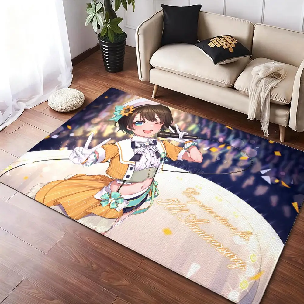 

O-Oozora SubaruS cute Floor Mat Soft Thickened Non-Slip Door Mat for Living Room Home Decor Flannel Rugs