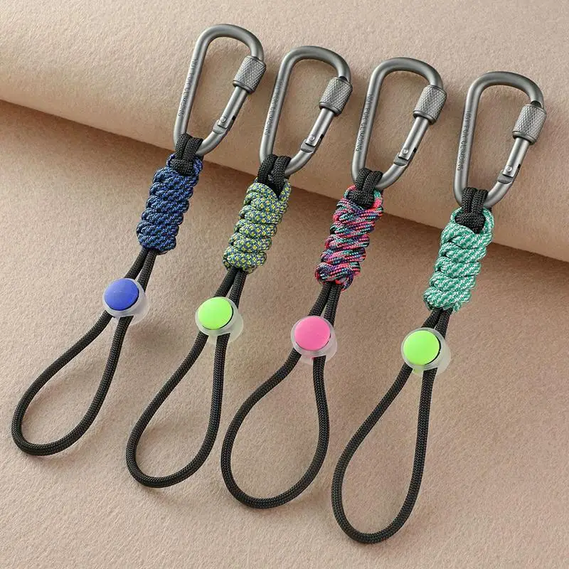 Quick-Release Paracord Water Bottle Hang Buckle Carabiner Portable Clip Multifunctional Hook For Outdoor Hiking Backpack