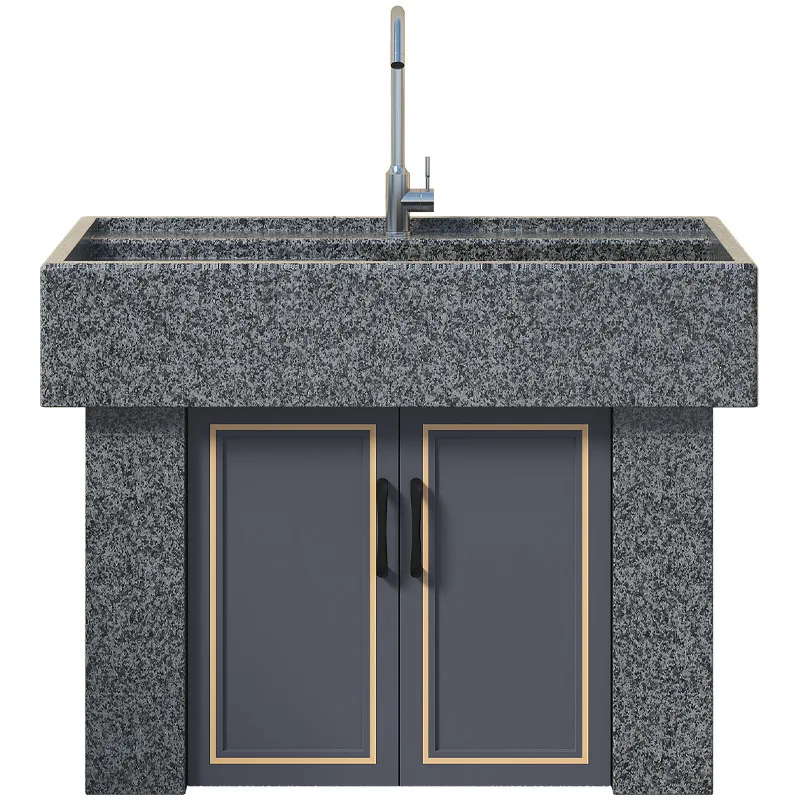 

Мойка из натурального камня для балкона, мраморная мойка для прачечной, уличная мойка для овощей, гранитная сливная раковина