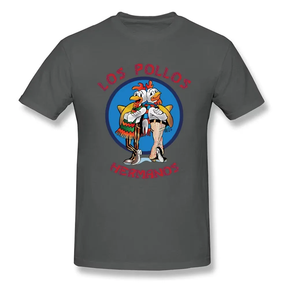 Funny LOS POLLOS HERMANOS Men T-Shirts Breaking Bad 3D Printed Streetwear Men Women Oversized Polyester Tees Tops Men Clothing