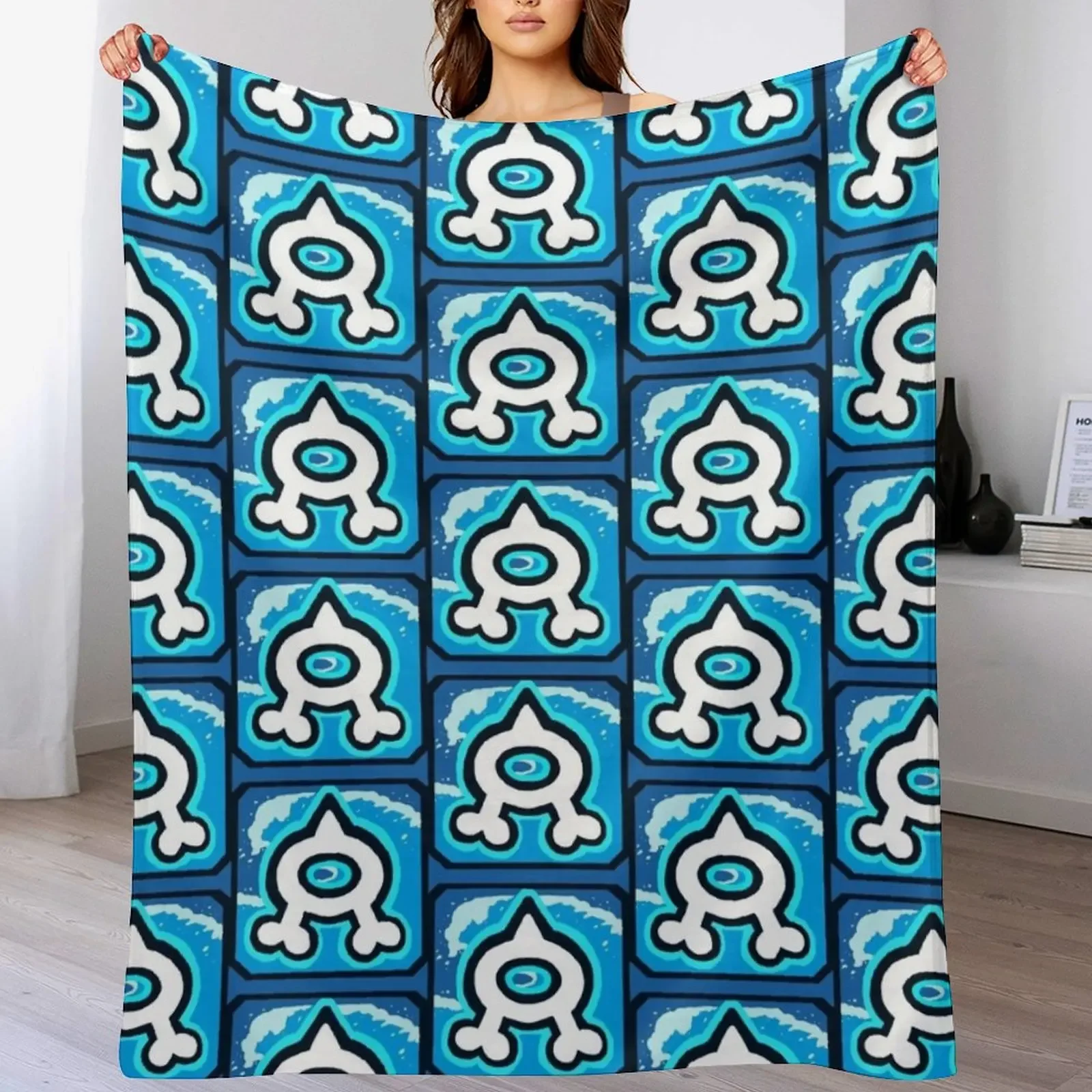 

Team Aqua Throw Blanket Lightweight Warm Blanket for Travel Camping