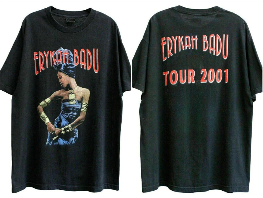 ERYKAH BADU MAMAS GUN TOUR SHIRT 2001 T SHIRT