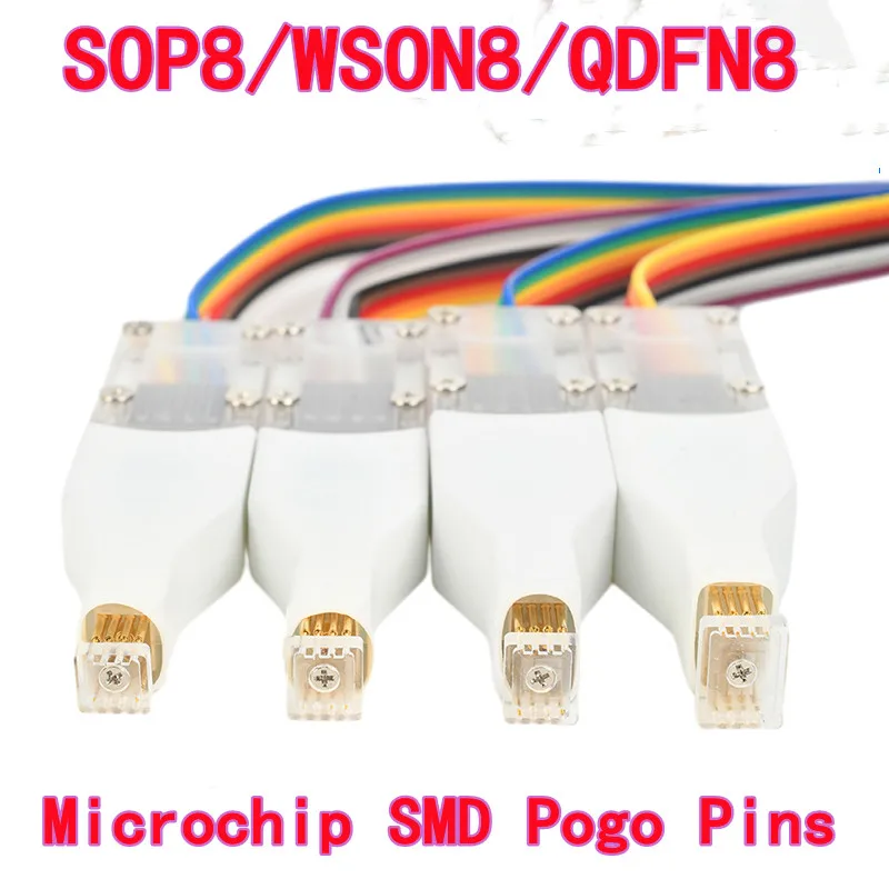 Programming Reading and Writing Test Probe for SOP8/WSON8/QDFN8 Microchip SMD Pogo Pins