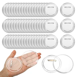 25/50pcs 5.8cm/7.5cm Blank Badge Pin Button Maker Parts Acrylic DIY Badge Button Parts Material for Button Press Maker Machine