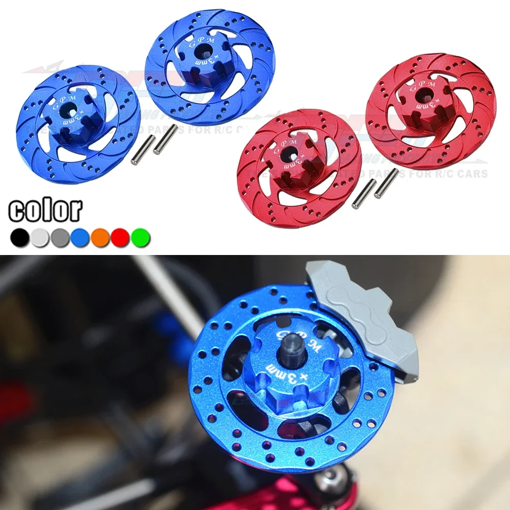 GPM Metal +3MM Wheel Hubs Brake Disc 8569 8568 for Traxxas 1/7 UDR Unlimited Desert Racer Race Truck 85086-4 Upgrade Accessories