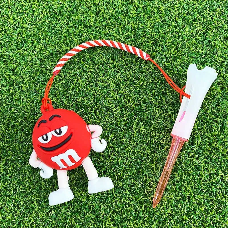 Juego de 4 Tees de Golf de Dibujos Animados con Cabeza de Plástico Suave, Divertidos Tees de Golf con Función Antipérdida, Su...