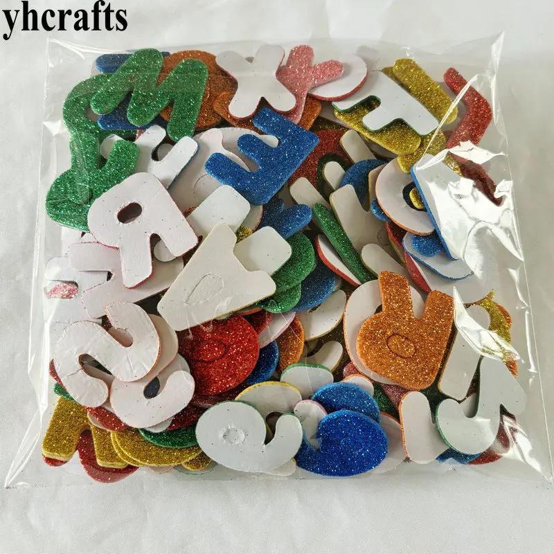 300PCS Letters and numbers glitter foam sticker Math toys Self learning Teach your own OEM bulk wholesale