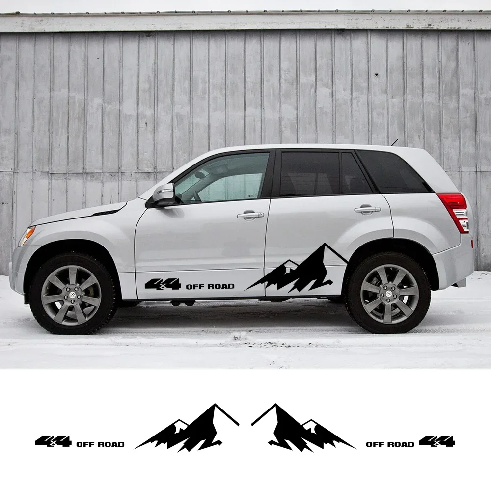 

Car Door Body Decals Stickers For Suzuki Grand Vitara AT MT 4X4 OFF ROAD Climber Graphics TUNING Auto Styling DIY Accessories