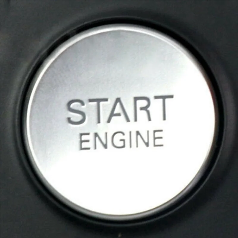 

ABIB -1 Piece Start Stop Engine Button Switch Button Black & Silver ABS 4F1905217E Car For A6 C6 S6 RS6 2009-2011