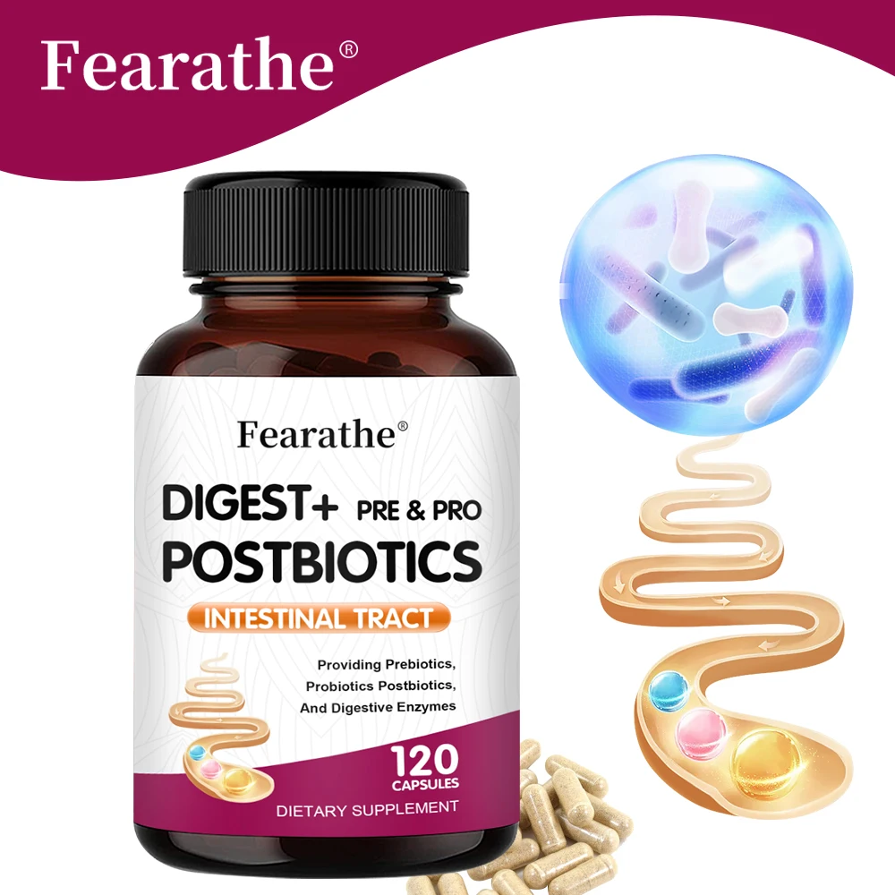 

Digestive Enzymes+Probiotics+Prebiotics Capsule Beneficial Bacteria Immune System & Healthy Digestive, for Women & Men