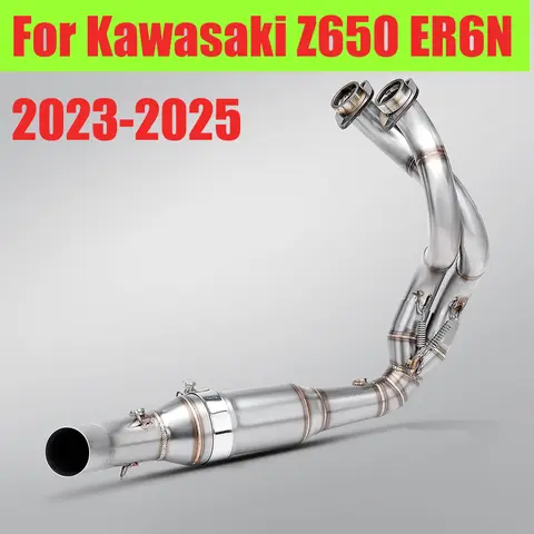 Slip On 51m Motorcycle Exhaust Escape System pipe  Muffler for Z650  Kawasaki Z650 Ninja 650 Ninja650 ER6N Versys 650 23 -25