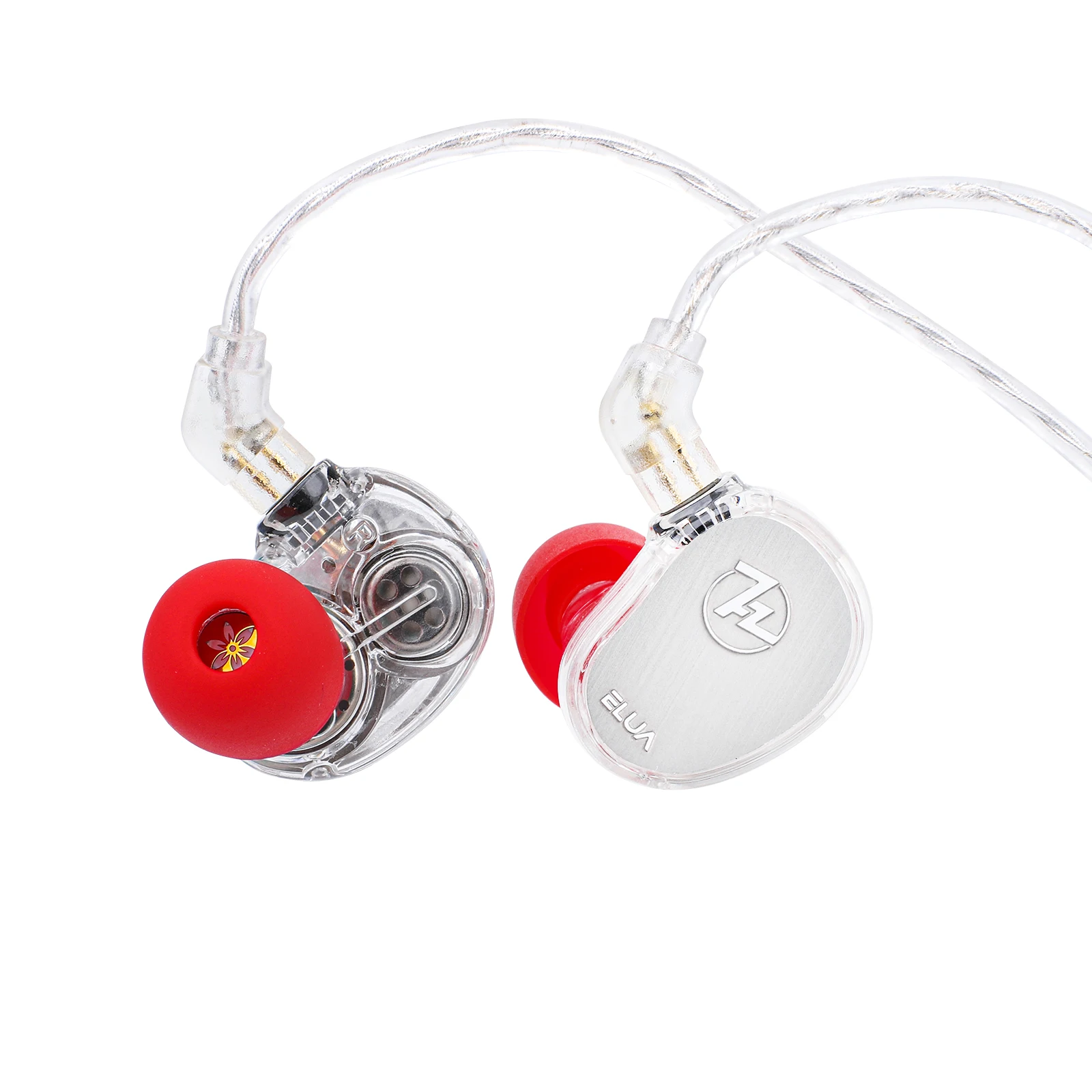 7 Гц x HBB Elua 10 мм + 8 мм двойной динамический драйвер IEM Hi-Fi наушники со съемным кабелем и сбалансированным звуком