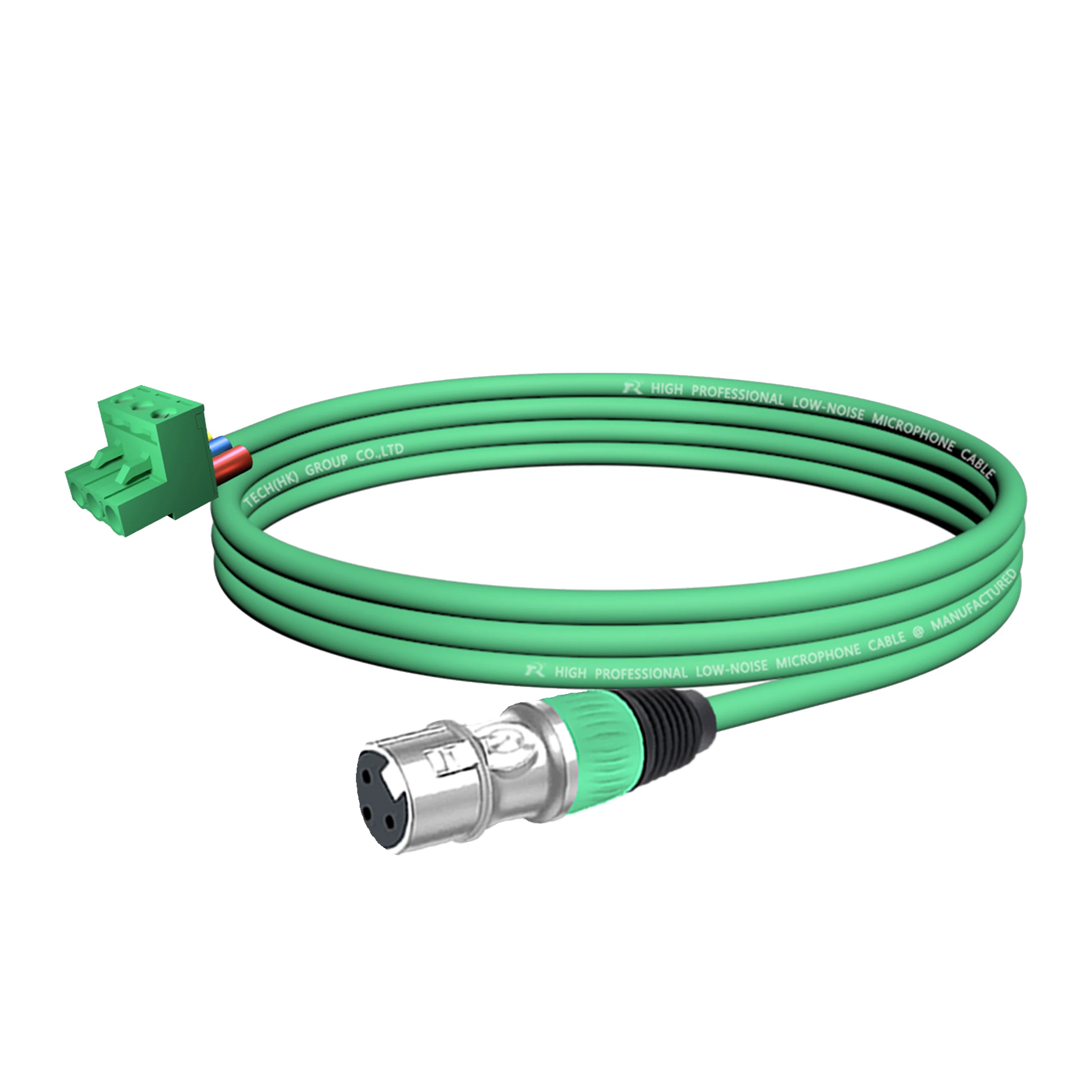 1 Stück XLR zu Phoenix Kabel, XLR 3-Polig M/F zu Grün 3-Pin PCB Schraubklemmenadapter, Mikrofonkabel für Lautsprecher – Detail 4