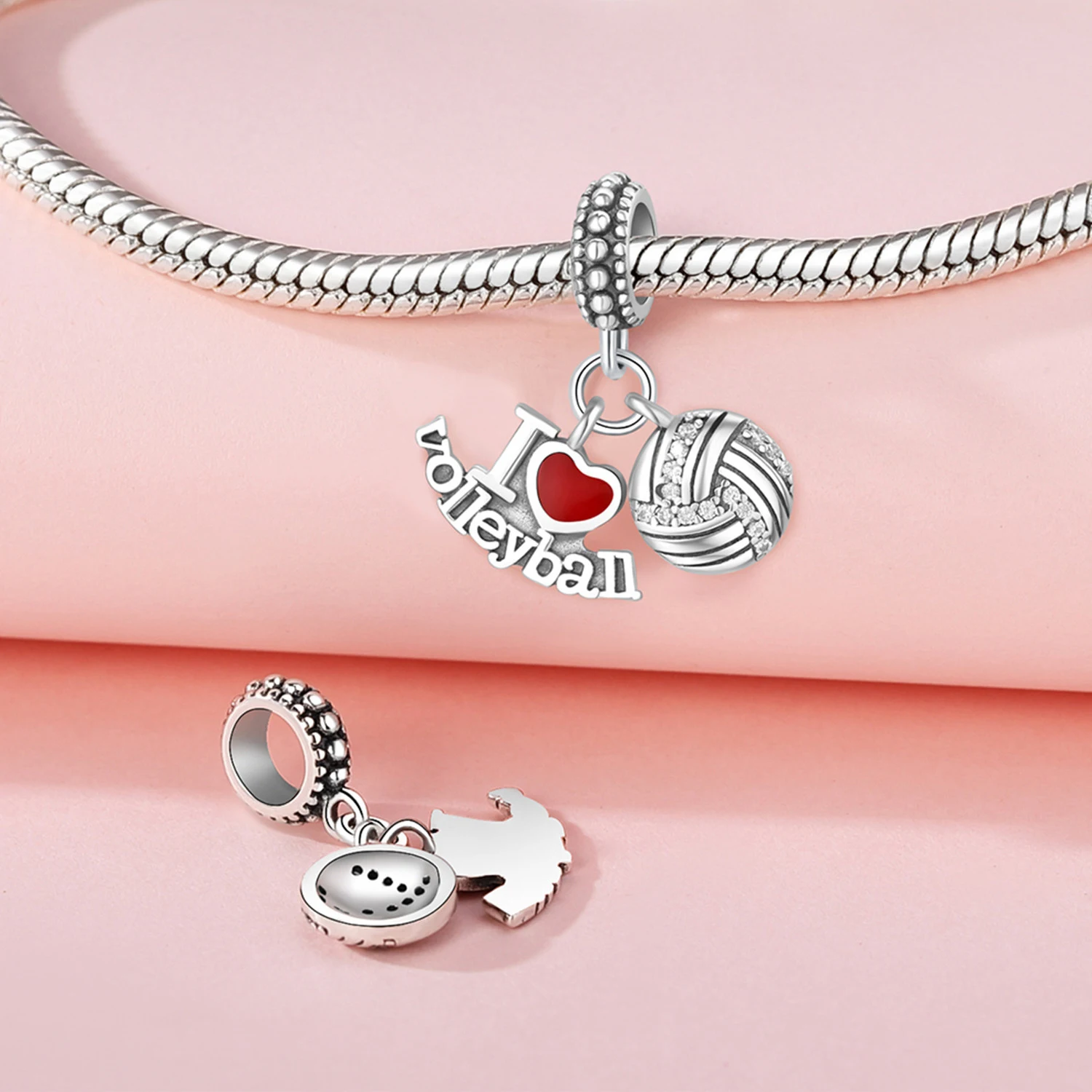 925 Sterling Silver Charms Magic Girl Hugs Bear Moon Star Beads Pendant Fit Diy Exquisite Jewelry Gift Making Original Bracelet