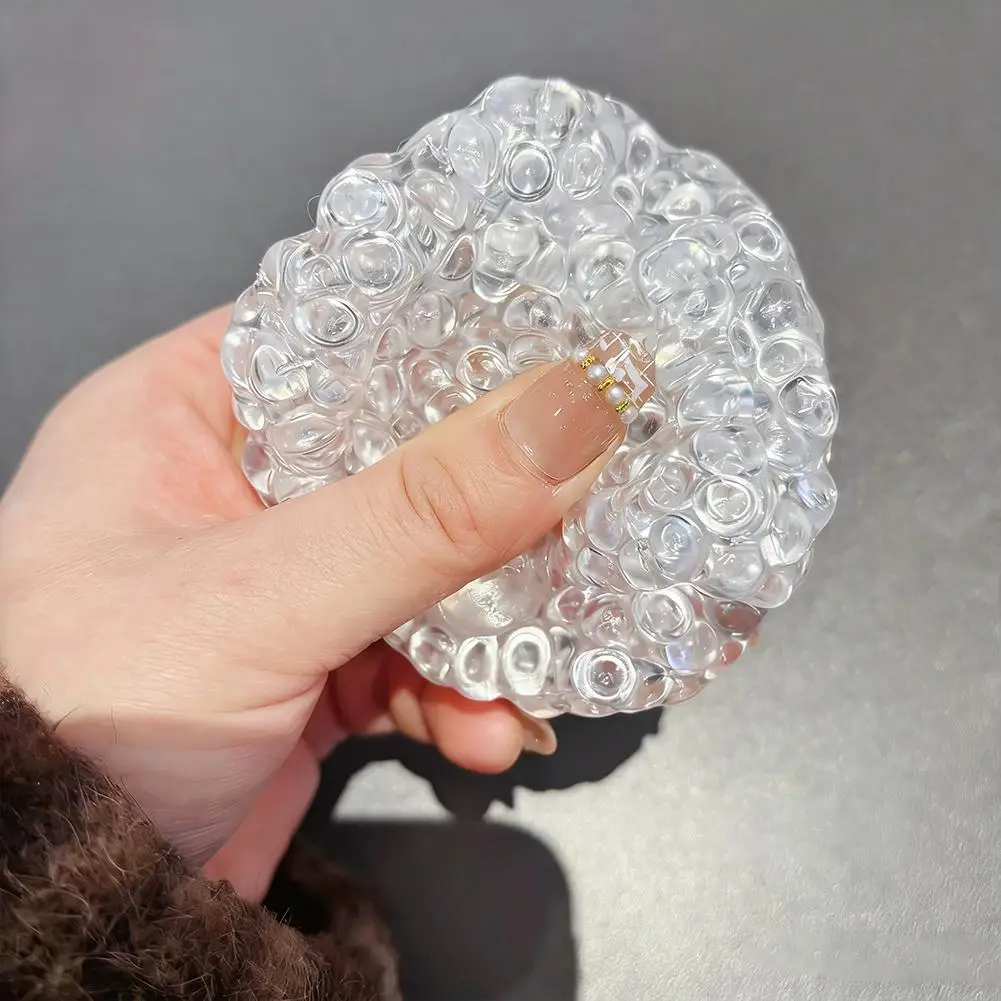 

Мягкий сенсорный мяч-антистресс с прозрачными бусинами для снятия тревоги у детей и взрослых, игрушка для расслабления