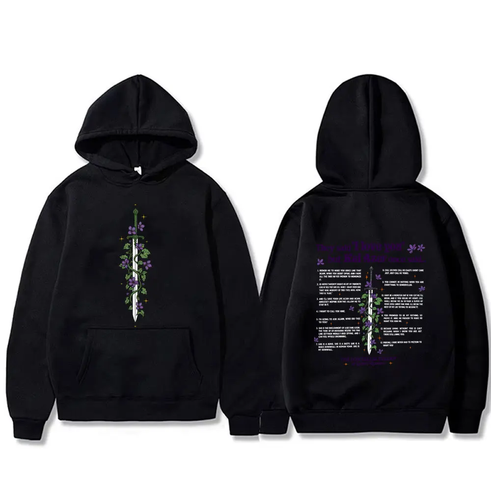 

Kai Azer I Love You in Powerless Hoodie Men Women Y2k Harajuku Aesthetic Sweatshirt Man Casual Cotton Oversized Pullover Hoodies