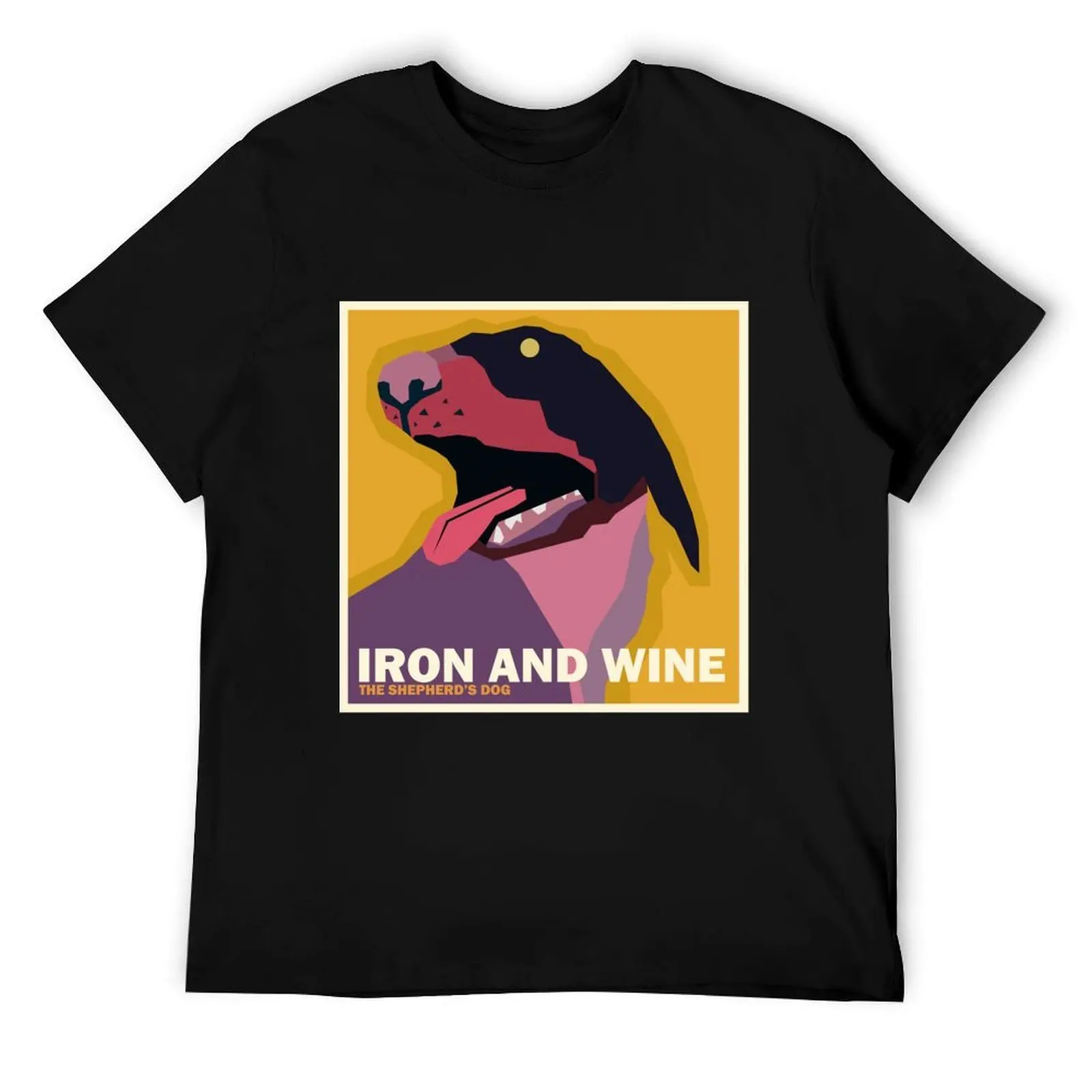 

Iron and Wine The Shepherd's Dog Simplified Album Cover T-Shirt t shirts for man graphic funny cotton t shirt man T-Shirt