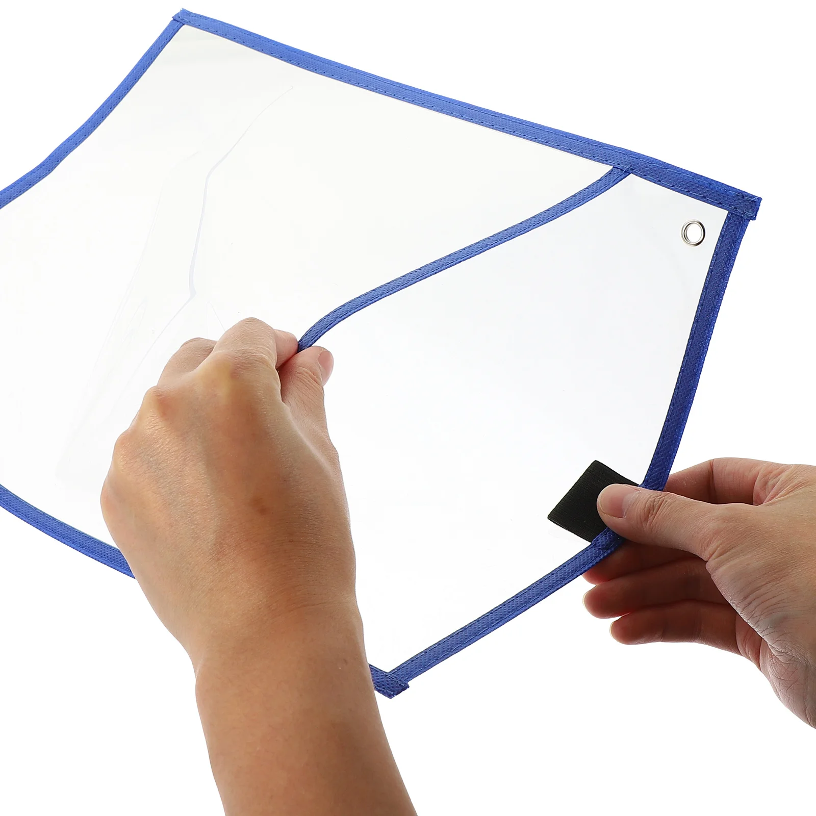 

10Pcs Clear Dry Erase File Pockets Reusable Portable Transparent Sheet Protectors for Students Office Document Storage