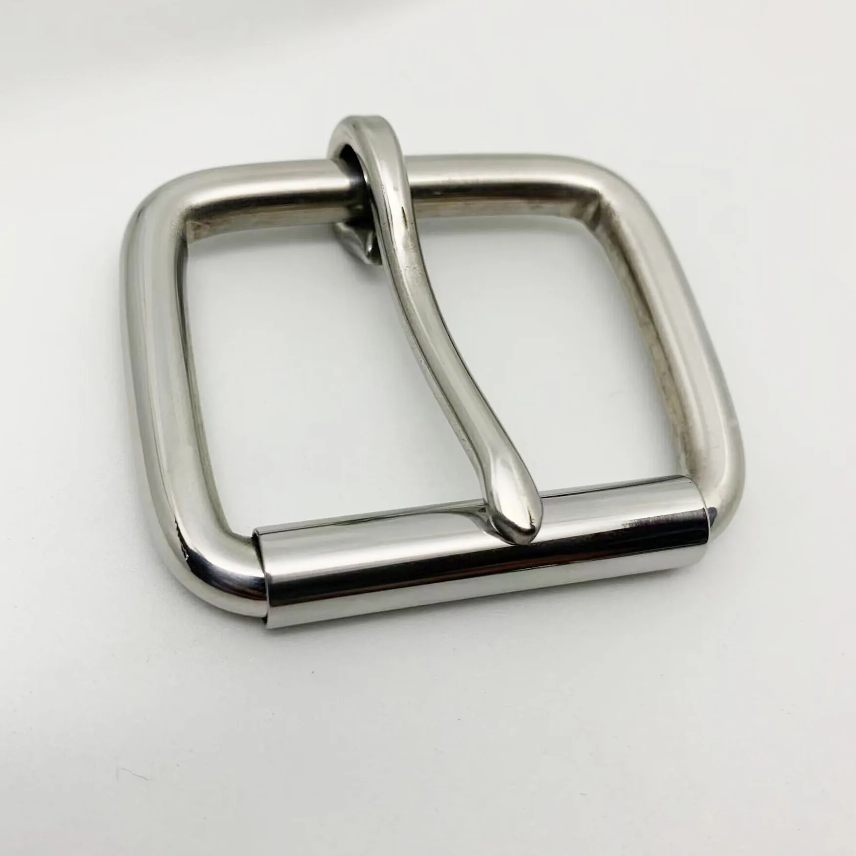 Stainless Steel Roller Buckle Single/Double Needle Belt Buckle Anti-allergy Metal Pin Buckle DIY Belt Bag Hardware Accessories