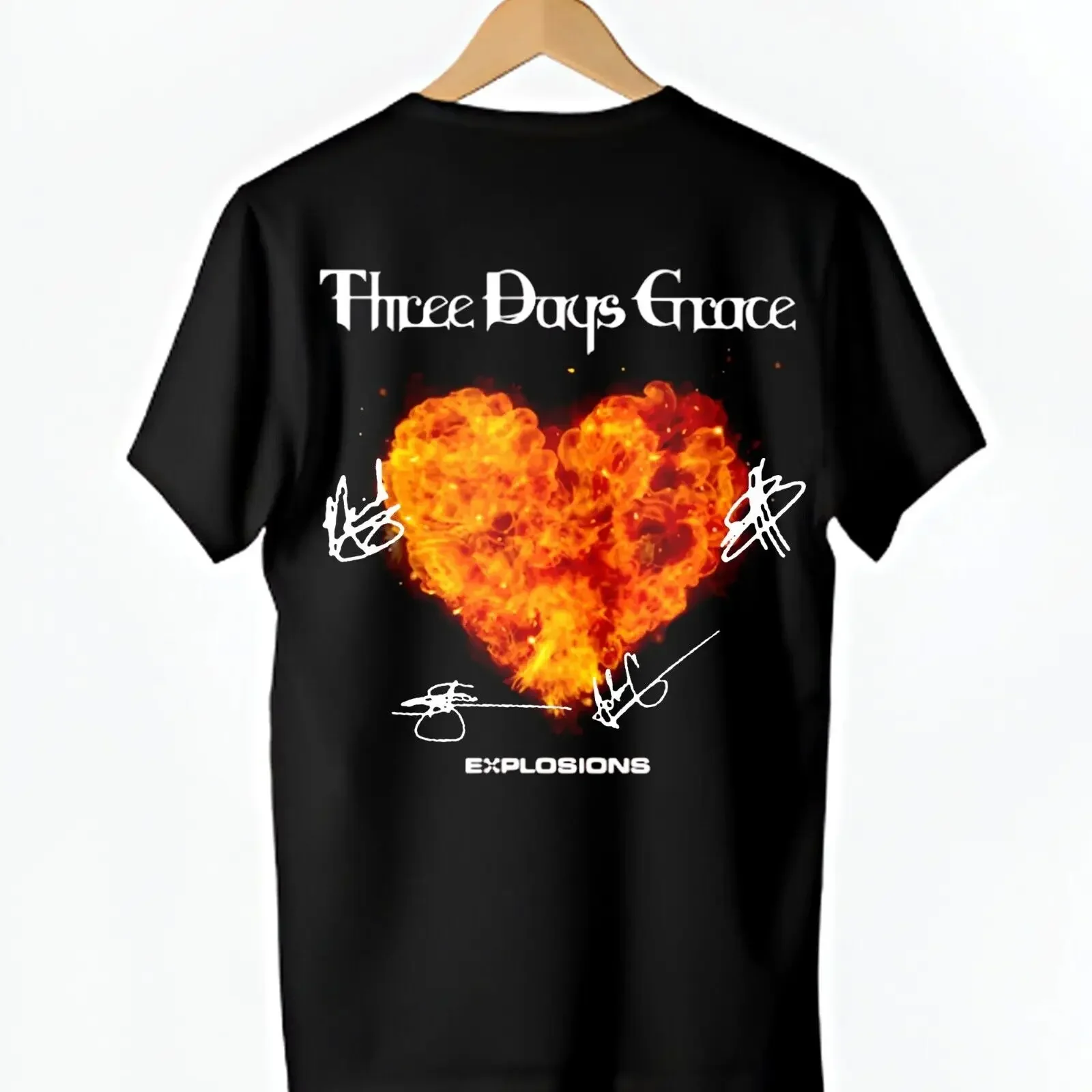 Hot Three Days Grace Explosions Album New Popular Unisex S-4XL T-Shirt C841