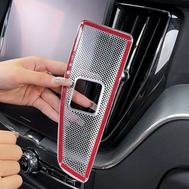 شاشة التحكم المركزية منفذ الهواء الجانب الغطاء الواقي تعديل اكسسوارات الديكور الداخلي للسيارة لفولفو XC60 2018-2025