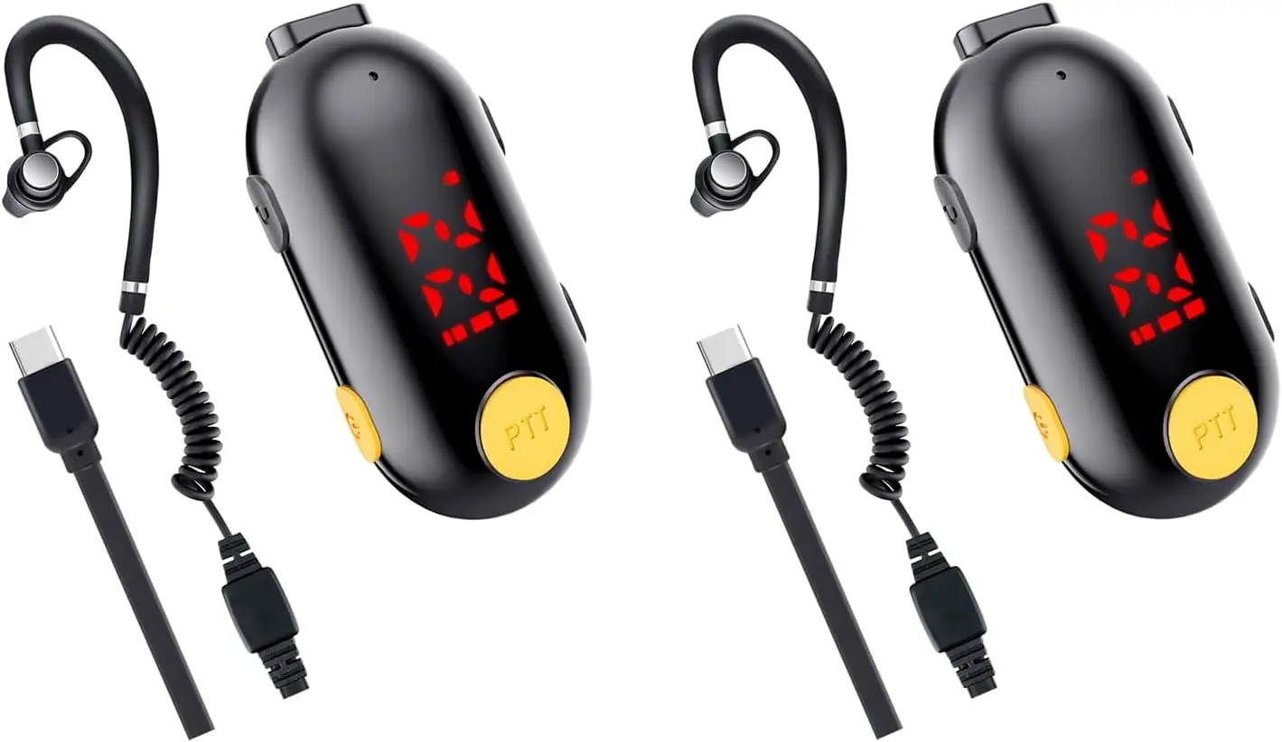 Portátil Mini Walkie Talkie, Two Way Radio, Transceiver FM para restaurantes, Out Door Sport Supermercado e Hospital, 2 PCs/Lot