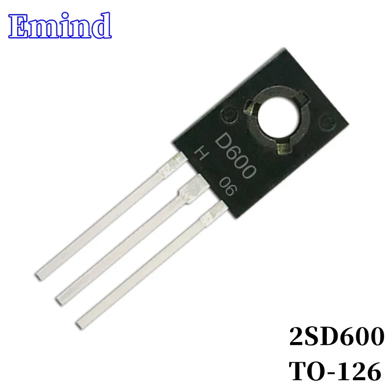 10/20Pcs 2SD600 D600 DIP Transistor TO-126 Type NPN Bipolar Amplifier Transistor 100V/2A