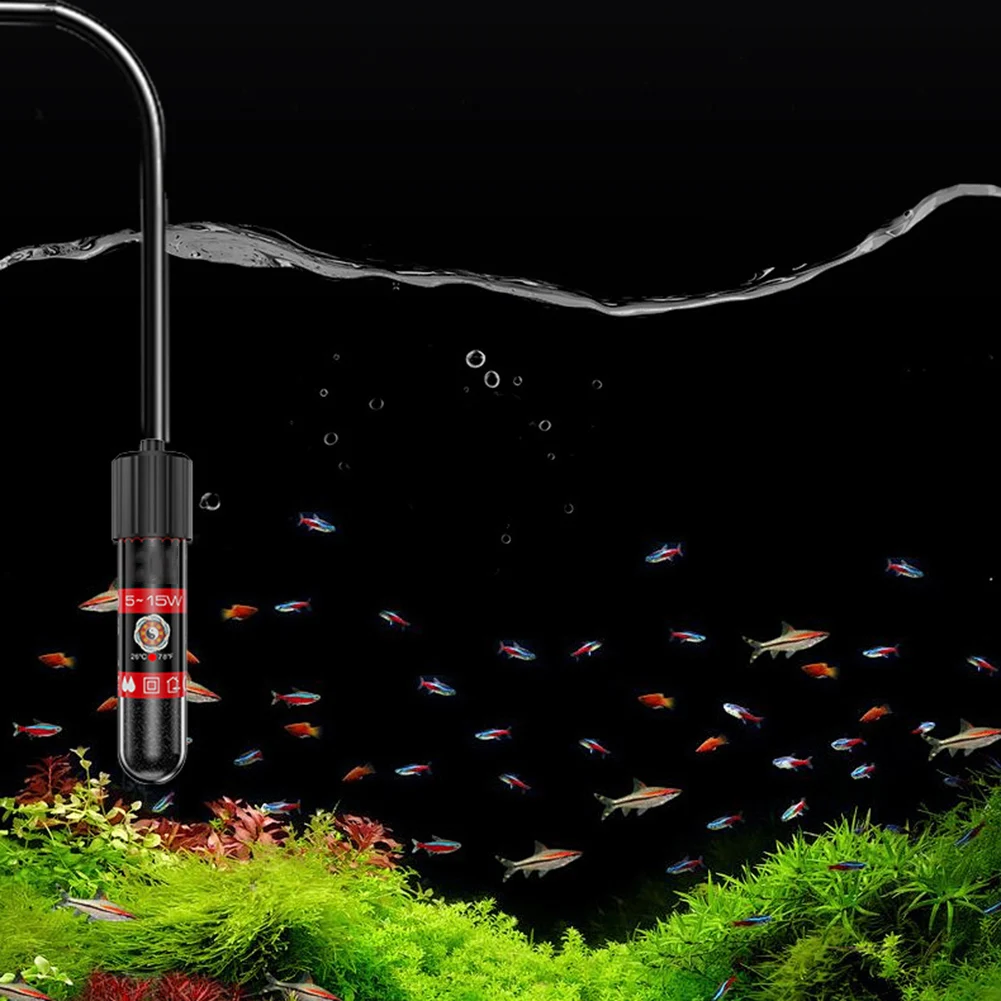 Compact Design Fish Tank Heating Home Aquarium Easy To Monitor Aquarium Heater Efficient Fish Heating Suitable For 20L Tank