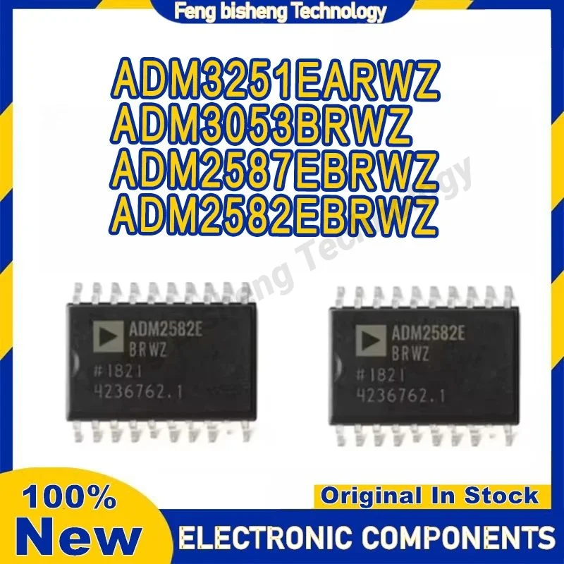 

5PCS ADM2582EBRWZ-REEL7 ADM2587EBRWZ-REEL7 ADM3053BRWZ-REEL7 ADM3251EARWZ-REEL SOP-20 integrated circuit Electronic