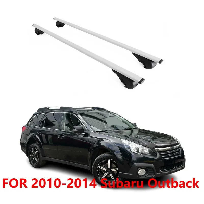 For 2010-2014 Subaru Outback Roof Rack Cross Bars Set, Durable Gray, 2Pcs