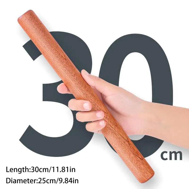 25/30cm Wooden Rolling Pin Fondant Cake Decoration Dough Roller Cooking Pastry Baking Tool Kitchen Accessories