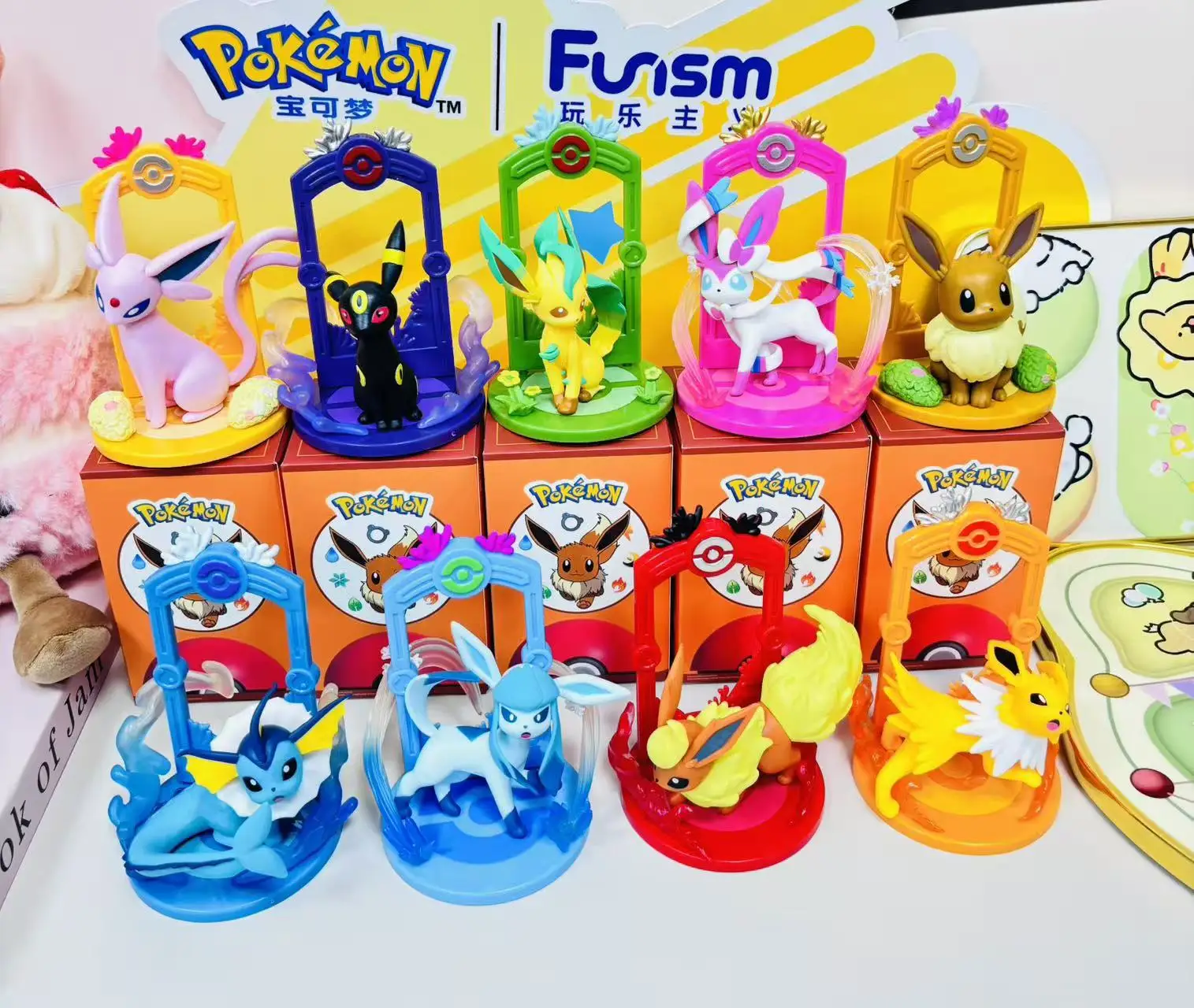 pokemon-pocket-monsters-let's-go-eevee-full-set-blind-box-series-designer-toy-figure-ornament-holiday-gift