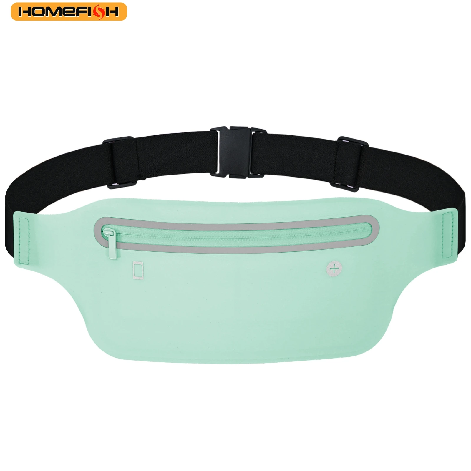 HOMEFISH Waterproof Sports Running Fanny Pack for Men Women, Multifunctional Fitness Waist Belt Bag for Phone Storage