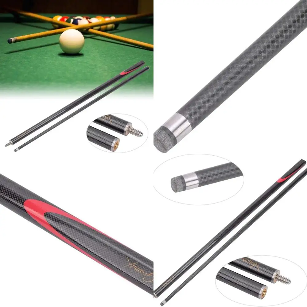 

Professional 9MM Carbon Pool Cue with Lightweight Design, Black Mesh, 57.09 for Snooker & Billiards