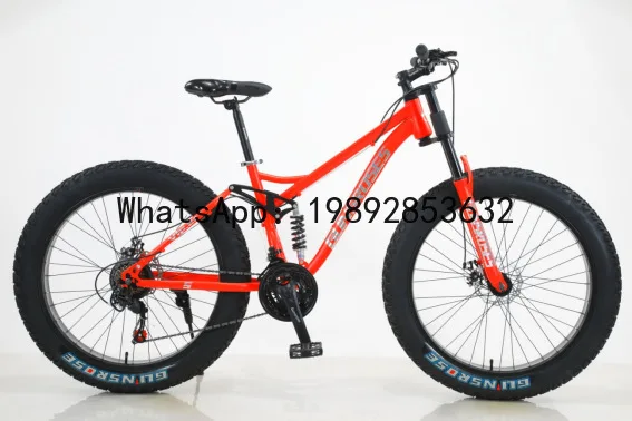 HYS Carbon Steel Frame Downhill Snow Spoke Wheel Men's and Women's Commuter Cycling Sports Snow Tire
