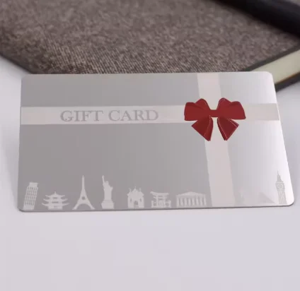 

Customized luxury membership gift metal card/access card/printed stainless steel metal business card