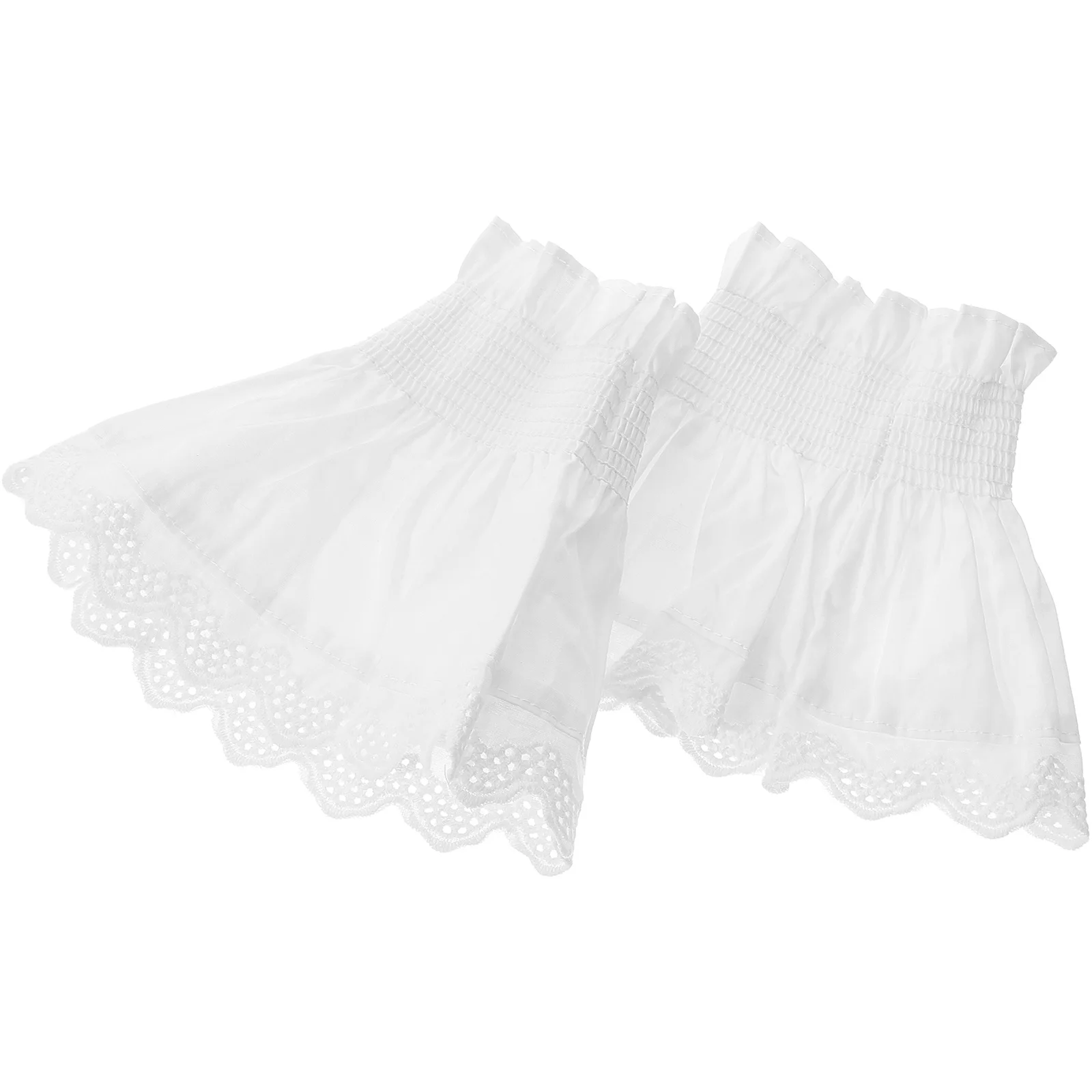 أصفاد قطنية بأكمام مكشكشة من الدانتيل لتدفئة الذراع قابلة للفصل لحفلات الزفاف والهالوين أزياء نسائية للمعصم #2