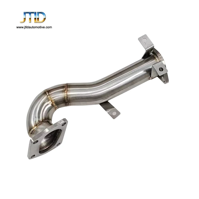 JTLD Performance Stainless Steel Straight Pipe Exhaust System for Fiat 500 1.4L Abarth Catless Downpipe