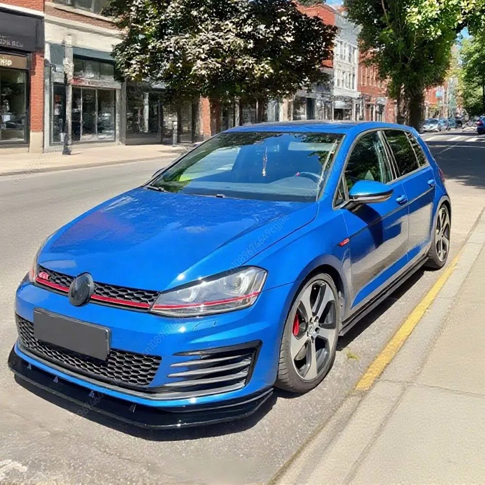 

Передний бампер автомобиля, спойлер, сплиттер, диффузор, защитная крышка, комплект кузова для VW Golf 7 GTI GTD R Rline 2013-2016, черный тюнинг из АБС-пластика