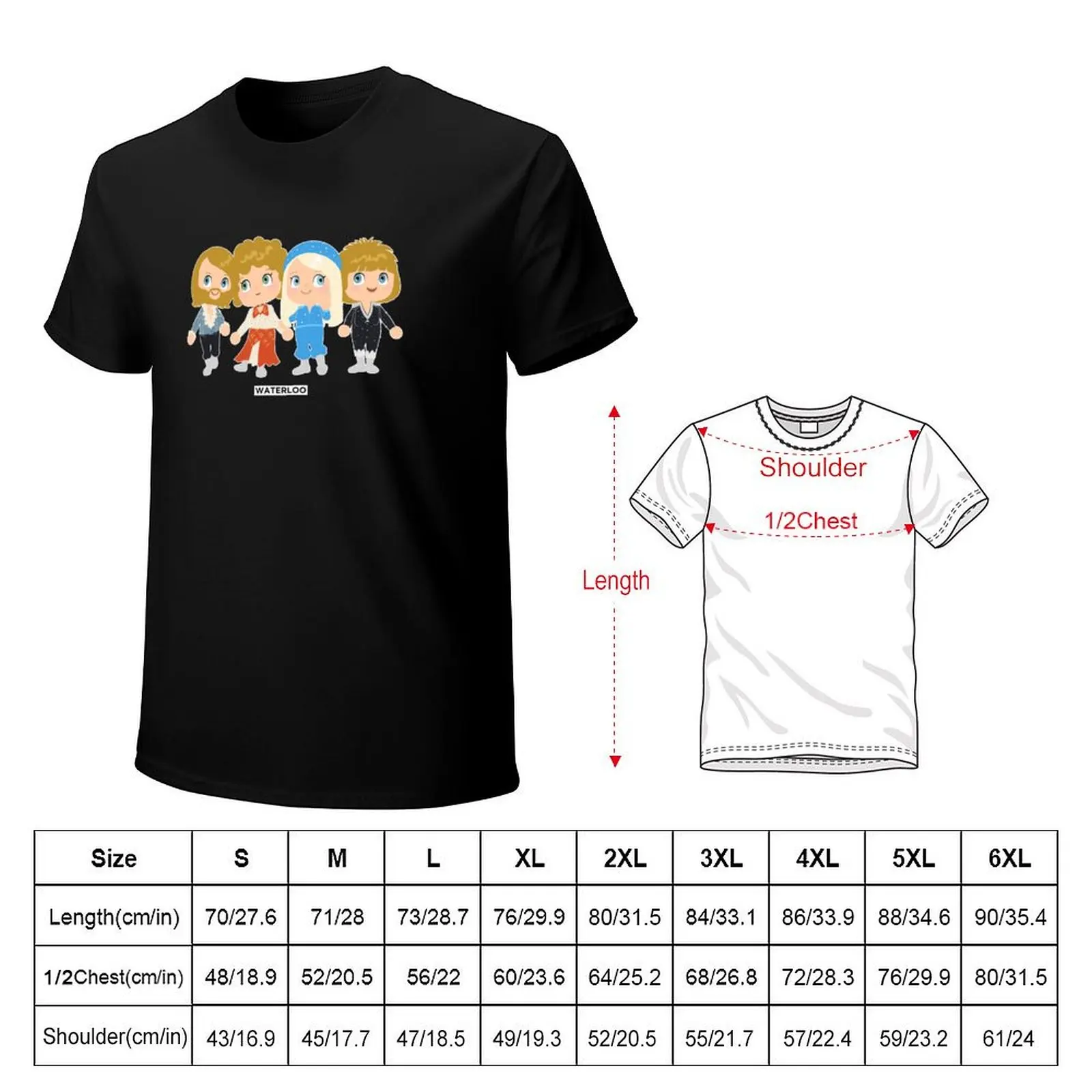 Waterloo, ABBA, ESC 1974 Sweden T-Shirt custom shirt essential t shirt summer top aesthetic clothes mens clothes