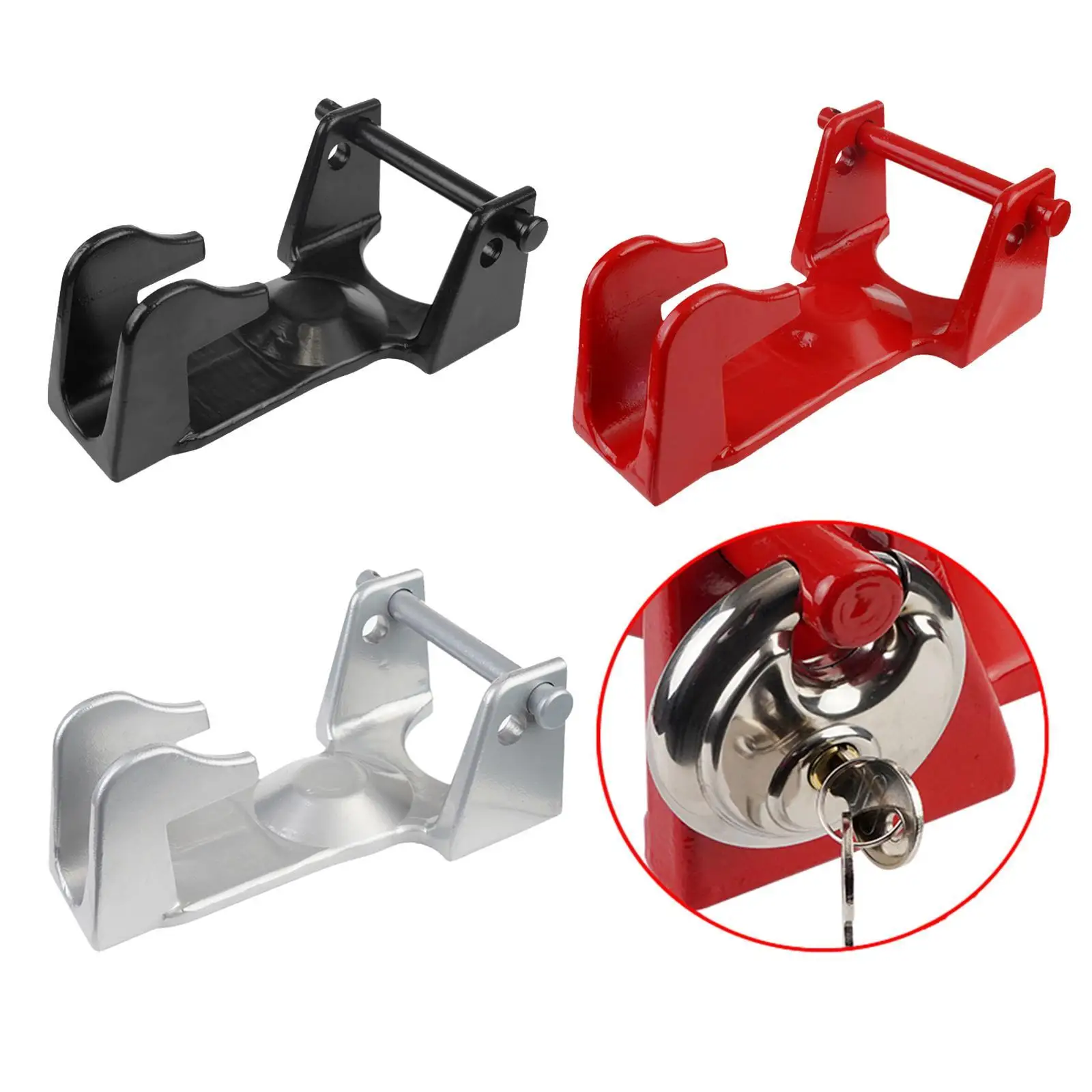 

Gooseneck Hitch Lock Aluminum Practical High Reliability Trailer Lock Coupler Lock for Rvs