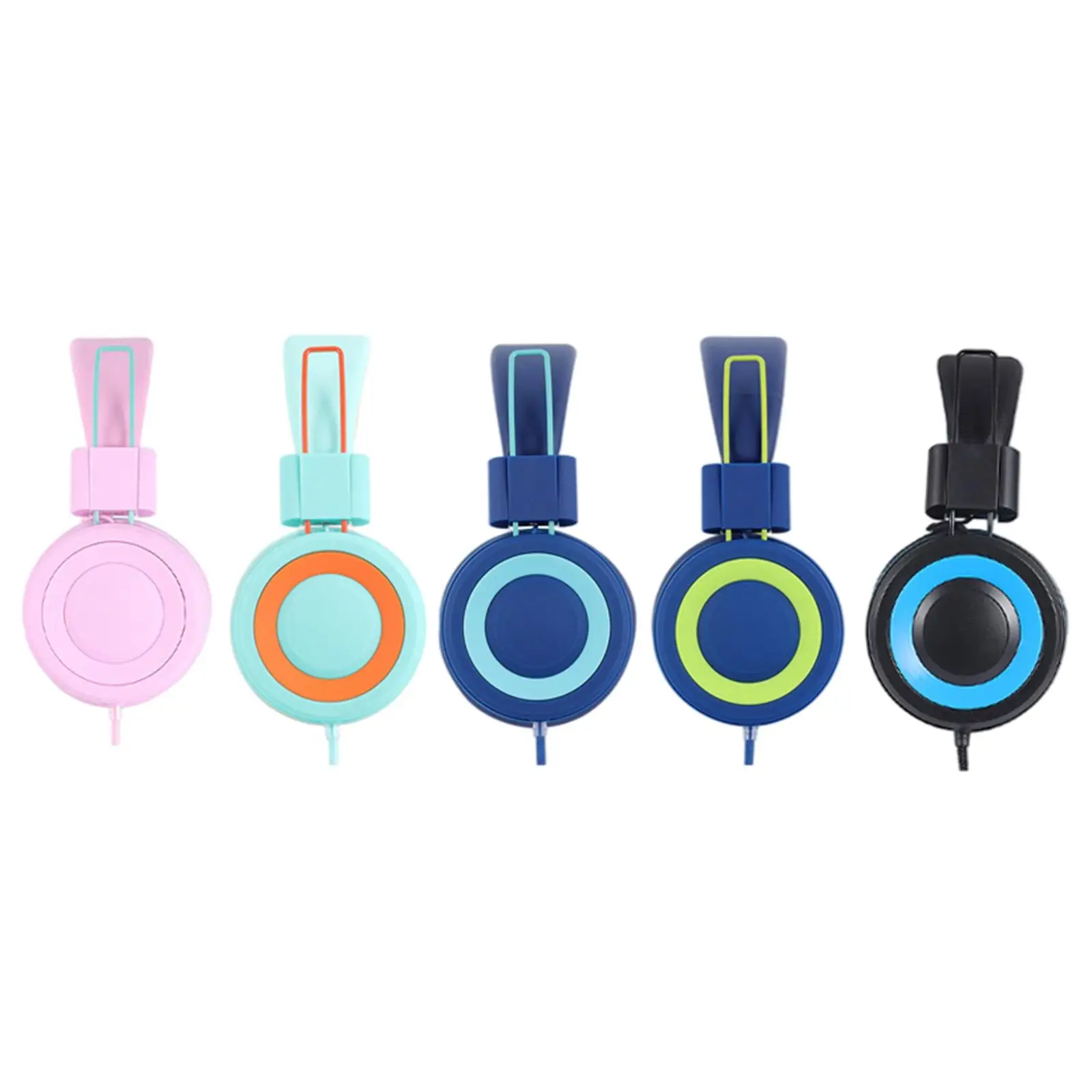 Headset 4.7ft Long Cord Adjustable Headband with Mic for Tablet Kids