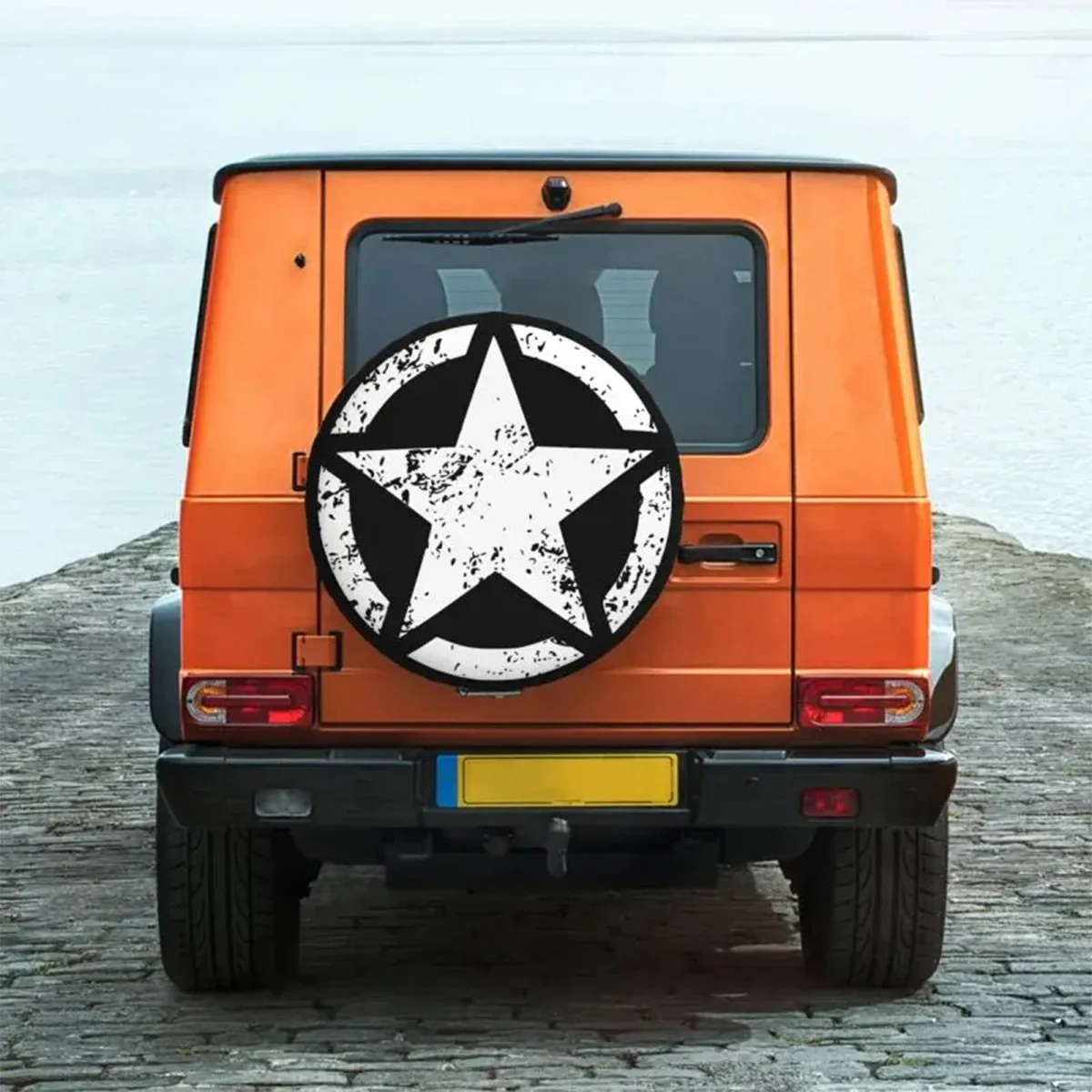 Military Tactical Army Star Spare Tire Cover for CRV Jeep RV SUV Trailer Car Wheel Protector Covers 14" 15" 16" 17" Inch