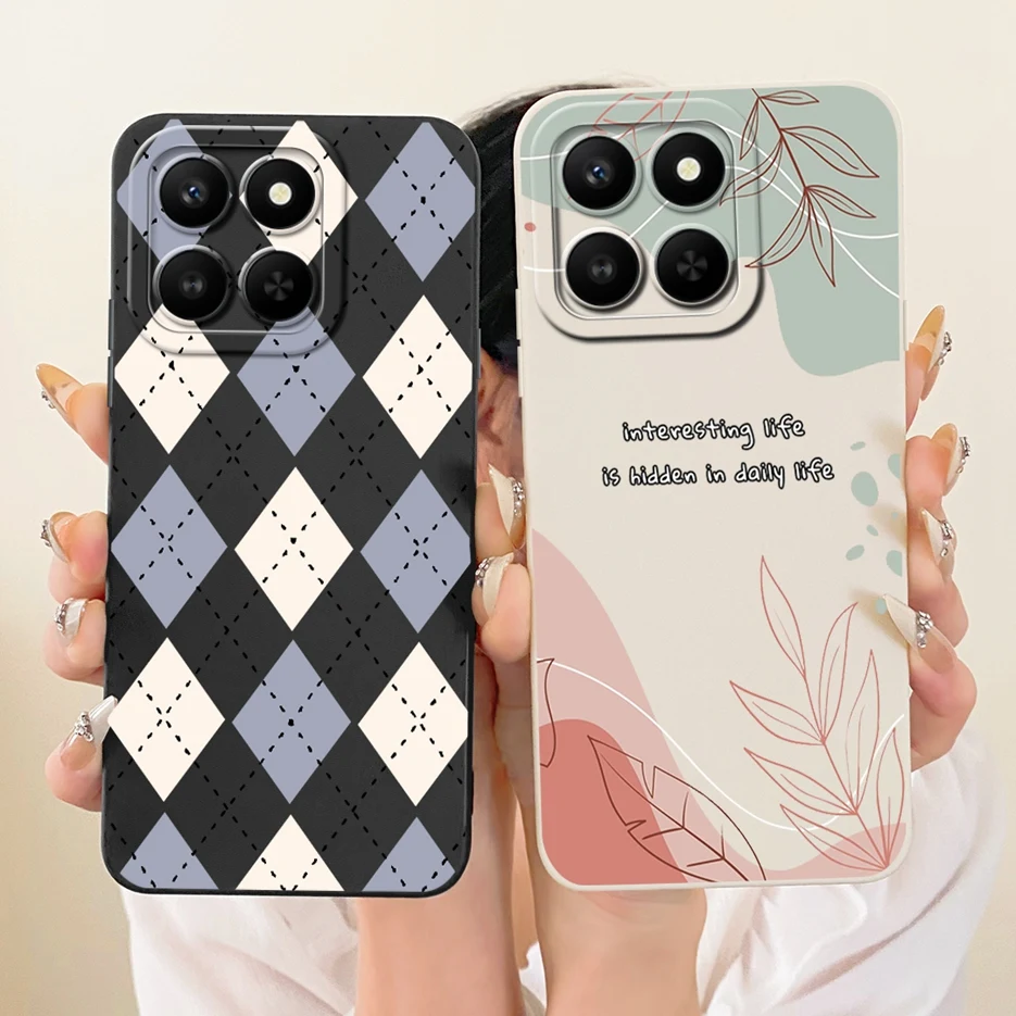 ل الشرف 400 الذكية 5G حالة LGN-NX1 الفاخرة عباد الشمس ريشة رسمت غطاء لينة حافظة هاتف من البولي يوريثان ل الشرف X7d 4G HonorX7d 5G أكياس #6