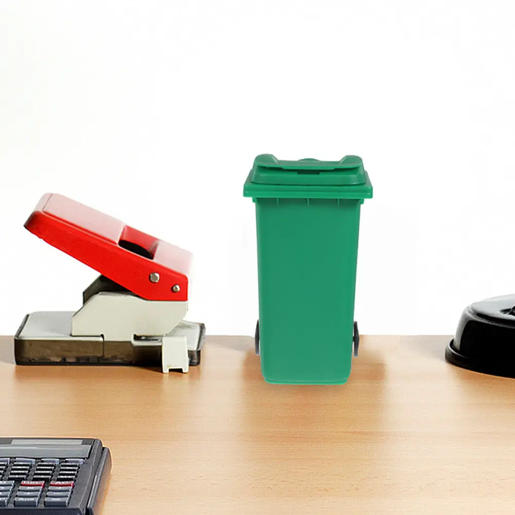 

5Pcs Multi-Functional Desktop Trash Can PP Material Compact Waste Container for Home Office Desk Organizer Storage Holder
