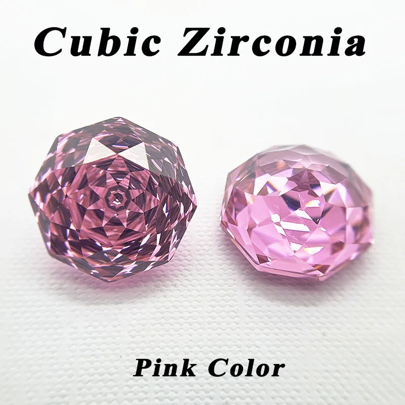Kubischer Zirkonia-Stein, Oktagon-Rosenschliff, goldgelbe Farbe, 14-18 mm, lose Steine, verwendet für DIY-Schmuckherstellung, Inlay-Hauptmaterialien – Detail 9