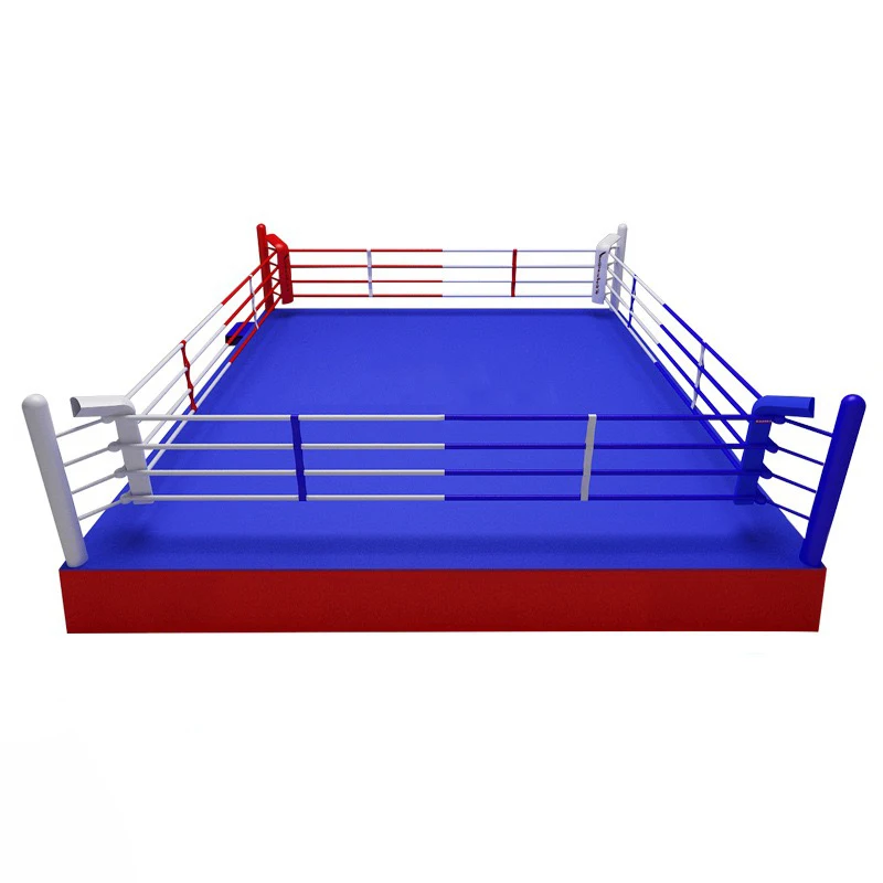 

Wrestling Ring Top 7.8m x 7.8m Professional Boxing Ring with Canvas Cover for Match Corner Pad Rope Cover