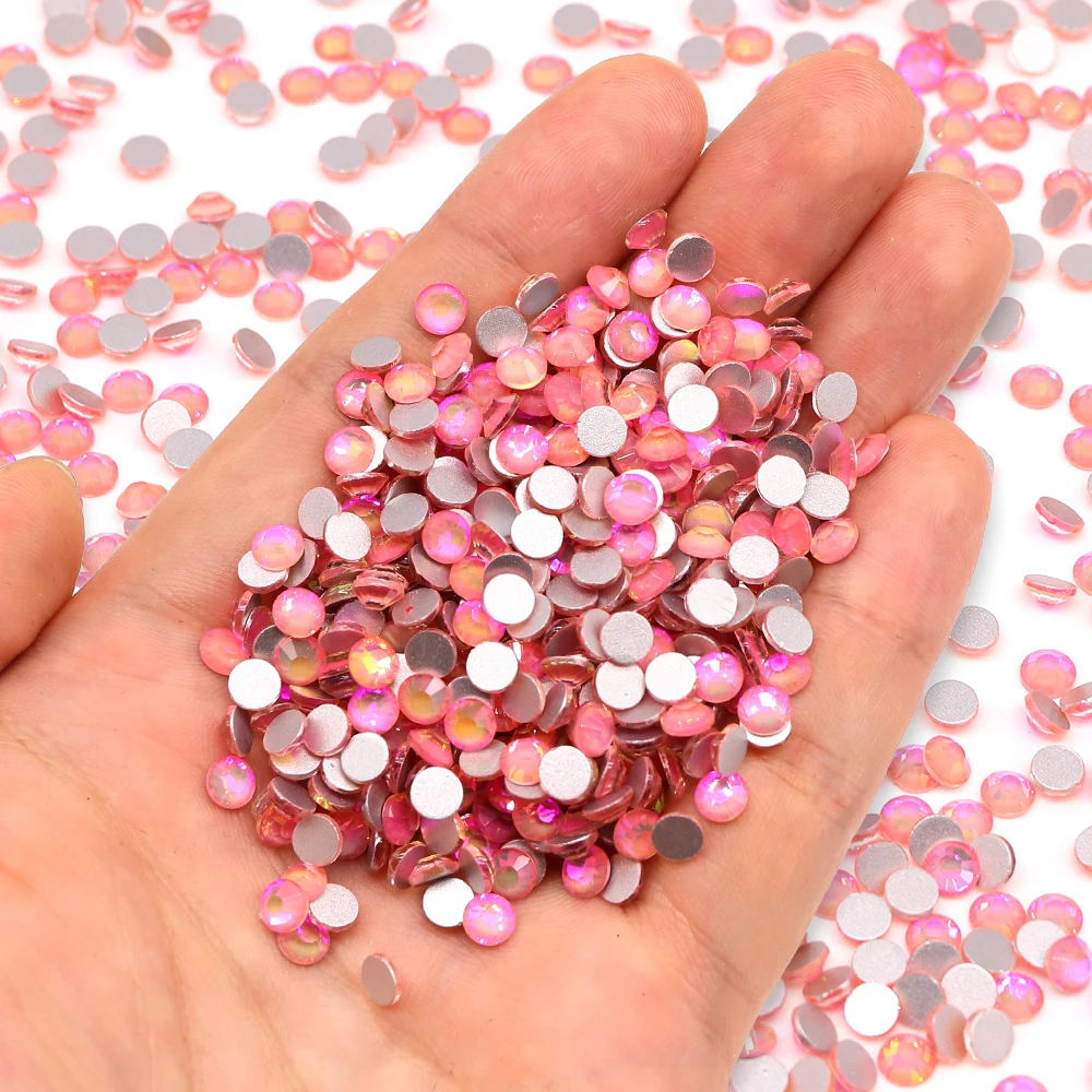 New Arrival Silver Bottom Glass Round Rhinestones Non Hotfix Flatback Crystal SS6-SS30 Nail Art Diamond For Garment Decoration