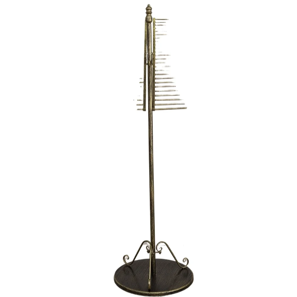 Freestanding Multi‑Function Textile Display Rack Practical Garment Shop Fixture For Scarves Belts Pants Fabric Organizing